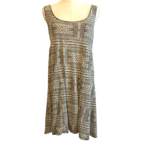 American Eagle Dress Womens Large Y2K Geometric Boho Criss Cross Strap Back